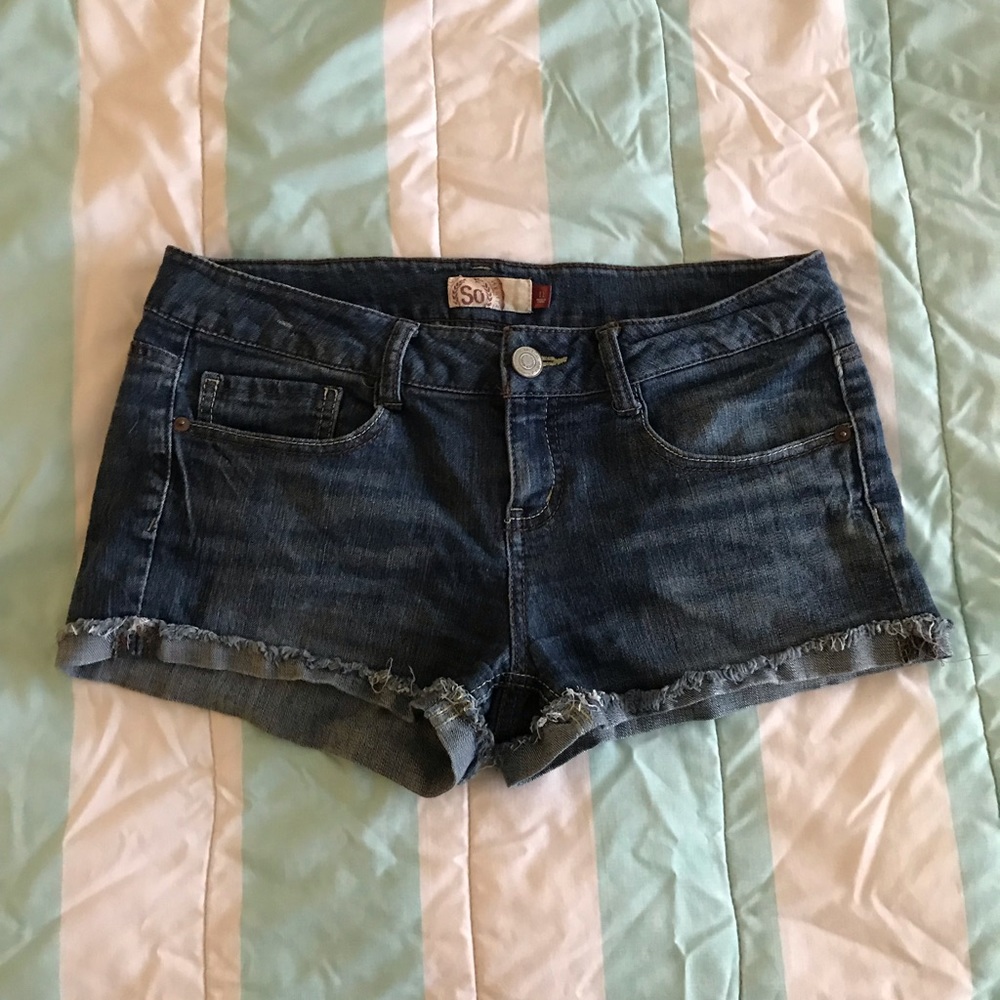 SO jean shorts.